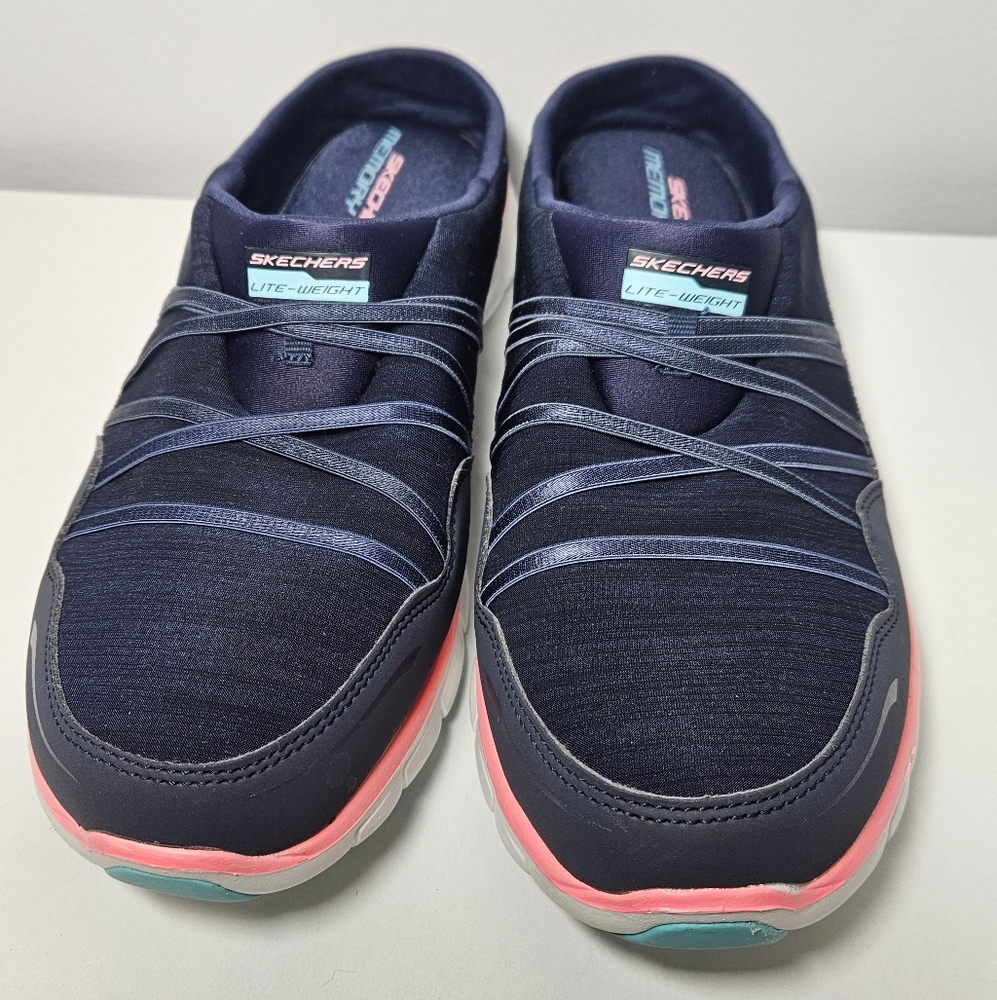 Skechers Synergy Women's Sport Air Streamer Slip-On Mule Sneakers, Sz 8.5 - Picture 3 of 9